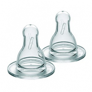 Соска Medela силиконовая, размер S, 2 штуки в упаковке (Medela, 200.1936)